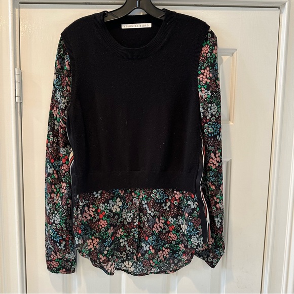 Veronica Beard Mellow Mixed Media Cashmere Sweater - Picture 7 of 11